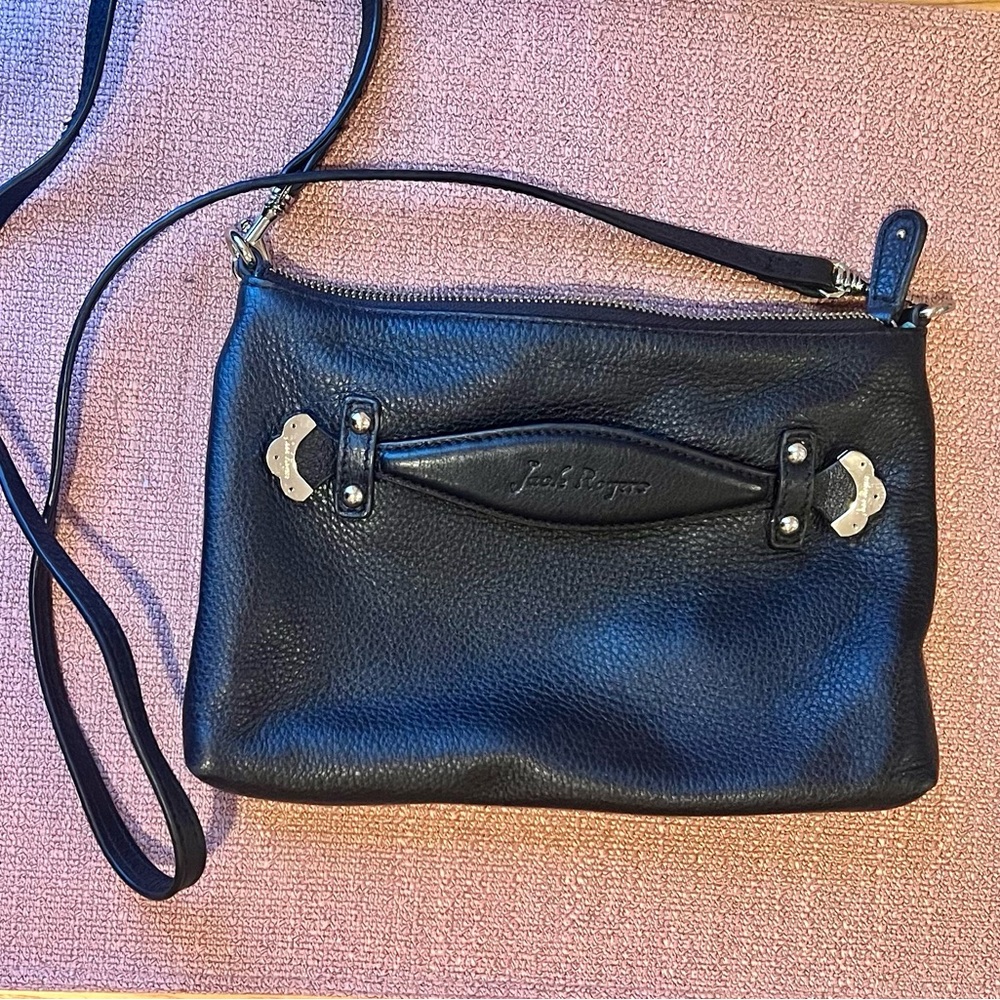 Jack Rogers crossbody/clutch BLACK EUC